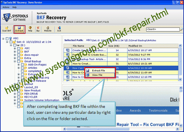 Microsoft Corrupt Backup Recovery 5.8